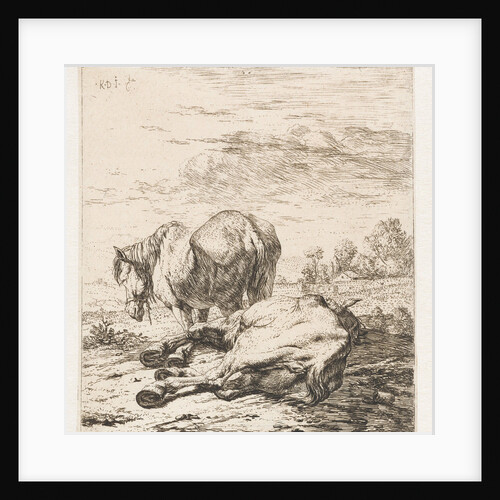 Two horses by Karel Dujardin
