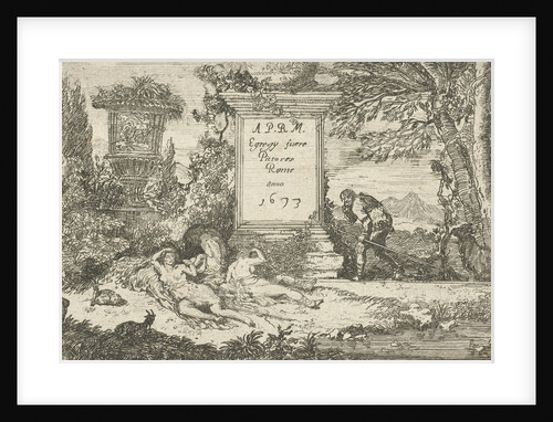 Sleeping shepherdesses by Adriaen van der Kabel