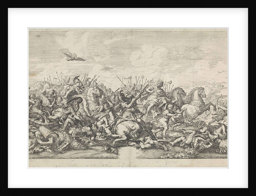 Battle between Alexander the Great and Darius III by Pietro da Cortona