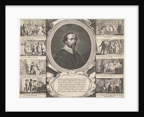 Portrait of priest Martinus van Velden by Theodor Matham