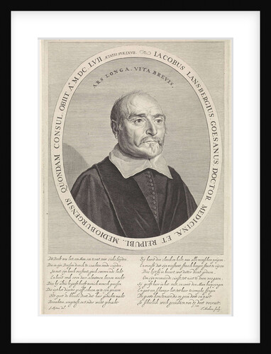 Portrait of Jacobus Lansbergen by Jacob Cats