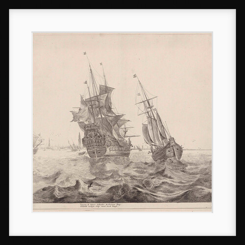 Dutch warship in Amsterdam by Gerard Valck