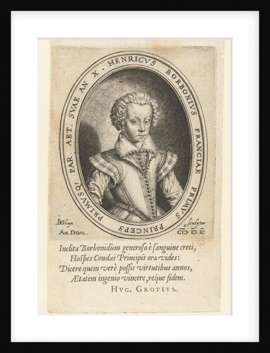 Portrait of Henry II of Bourbon, Prince of Conde, at the age of 10 by Hugo de Groot