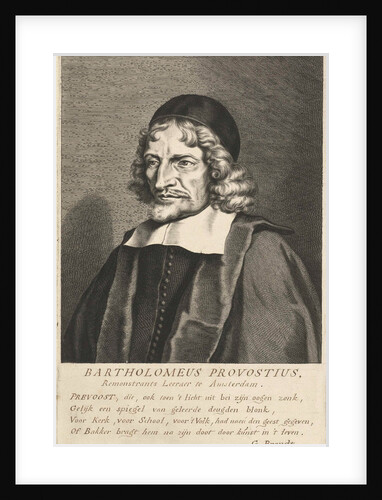 Portrait of Bartholomaeus Prevostius by Geeraert Brandt I