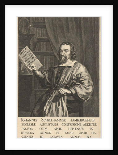 Portrait of John Schellhammer at the age of 51 by Joh. Schelneccers