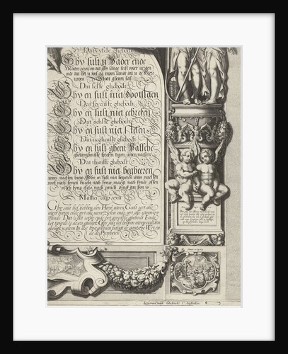 Moses and Aaron with the Tablets of the Law (leaf right) by Gerard Valck