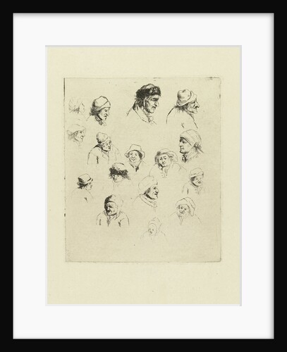 Study Journal sixteen heads by Marie Lambertine Coclers