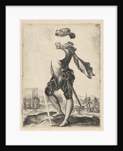 officer in the army by Hendrick Goltzius