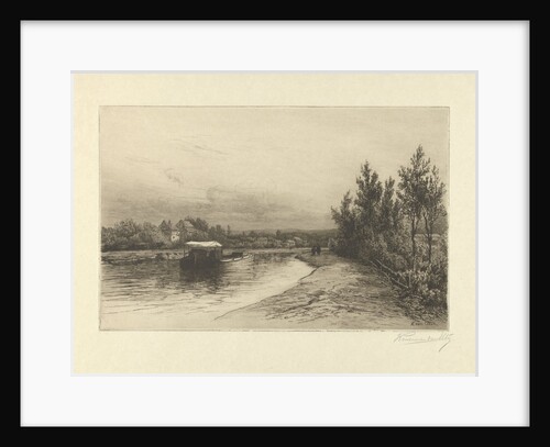 View of a river by Hendrik Dirk Kruseman van Elten
