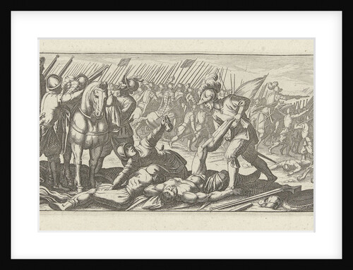 Soldiers on the battlefield by Antonio Tempesta