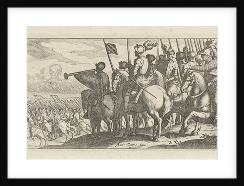 Riders with lances by Simon Frisius