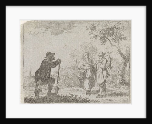 Farmers in conversation by Marten J. Waefelaers