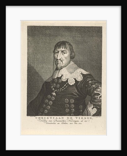 Portrait of King Christian IV of Denmark by Jacob Houbraken