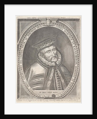 Portrait of William V, Duke of Gulik, Cleves and Berg and Count of Mark and Ravensberg by Johannes Janssonius