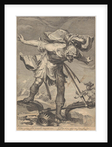 King Saul threw himself on his sword by Petrus Scriverius
