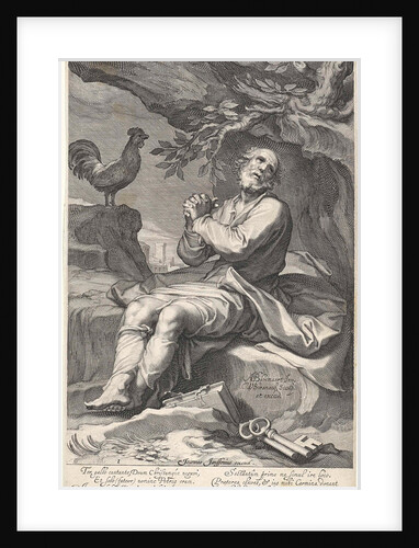Penitent Peter H by Johannes Janssonius