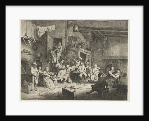 Dance in the inn by Adriaen van Ostade