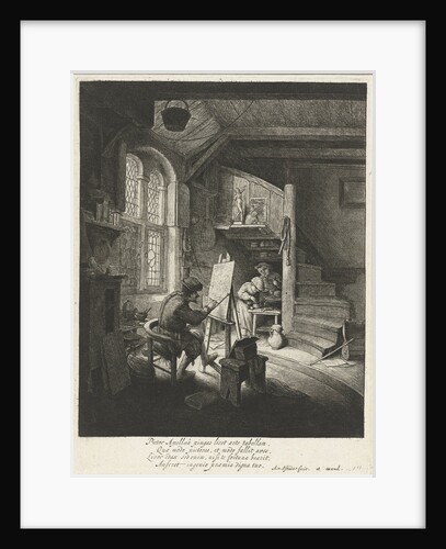 Painter in his studio by Anonymous