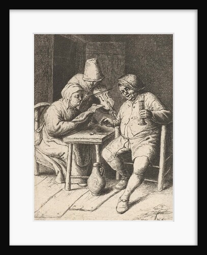 Violin Player and a singing man and woman by Adriaen van Ostade