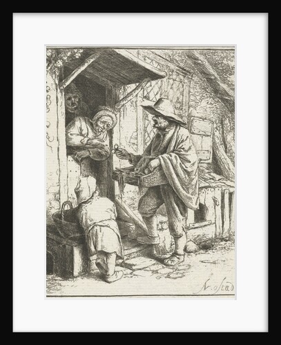 Brill Seller and an old woman by Adriaen van Ostade