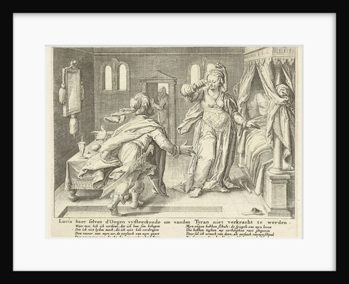 Lucia raises her eyes by Claes Jansz. Visscher II