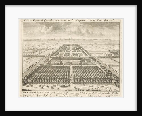 View of the gardens at the House to Nieu Burch in Rijswijk by Anonymous