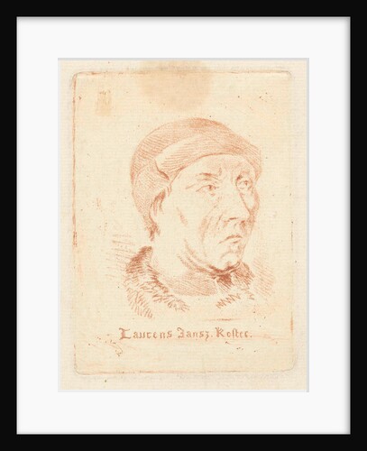 Portrait of Laurens Jansz Coster by Hermanus van Brussel