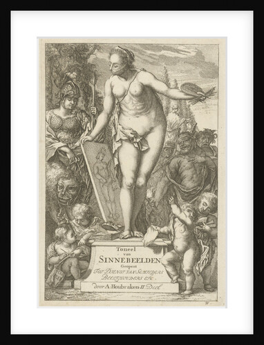 Personification of painting on a pedestal by Nicolaes de Vries