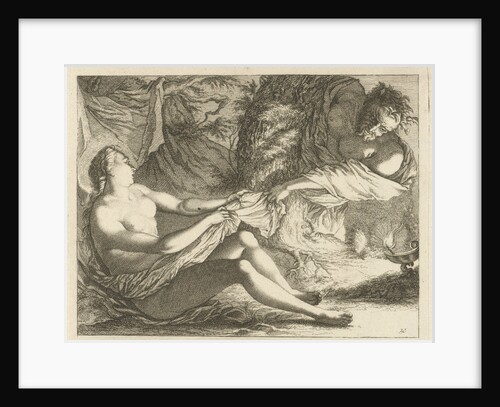 Satyr with a nymph by Anonymous