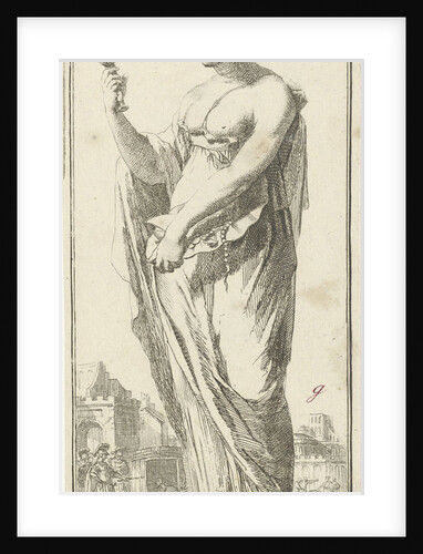 Personification of satisfaction by Arnold Houbraken