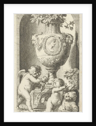 Allegory of the transience by Arnold Houbraken