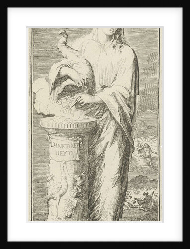 personified Gratitude by Arnold Houbraken
