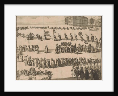 The funeral of Michael Adriaansz. de Ruyter on March 18 by Johannes Jacobsz van den Aveel