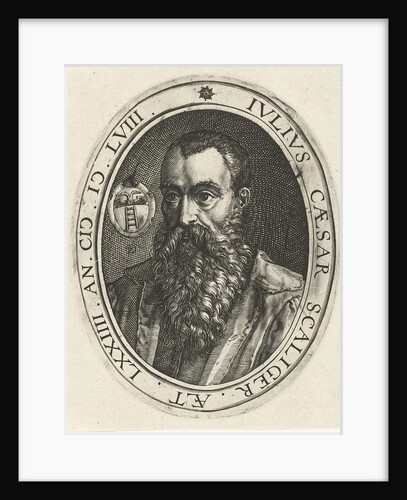 Portrait of Julius Caesar Scaliger by Hendrick Goltzius