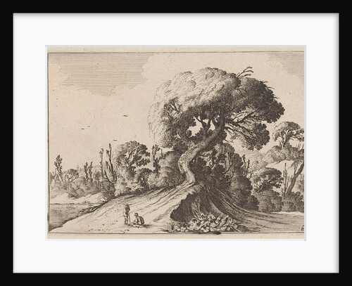 Two men for a large tree by Cornelis Danckerts I