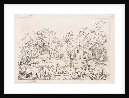 shed near the water by Allaert van Everdingen