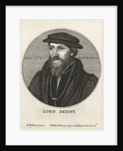 Portrait of Sir Anthony Denny by Wenceslaus Hollar
