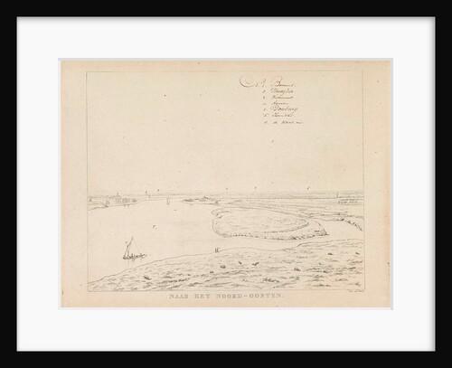 View of the Waal northeast of Nijmegen by Derk Anthony van de Wart