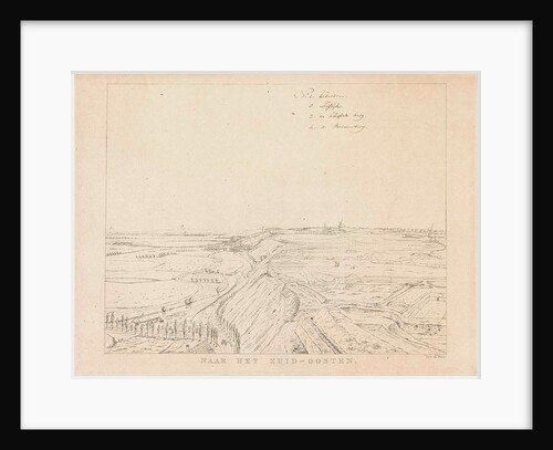 View of the countryside southeast of Nijmegen by Derk Anthony van de Wart