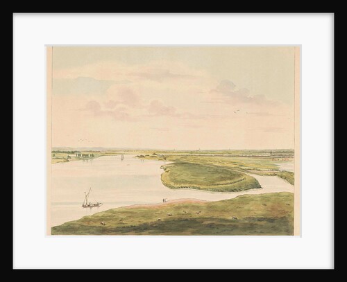 View of the Waal northeast of Nijmegen by Derk Anthony van de Wart