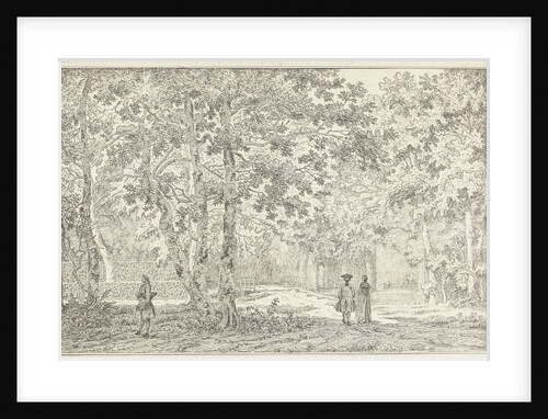 Hikers in a park in Zeist by Johannes de Bosch