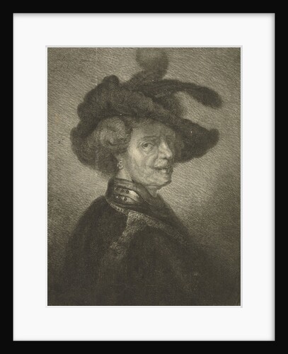 Man with feathered beret by Johannes Mock