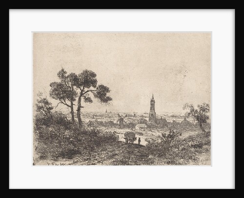 View of Rhenen (?) by Johannes Pieter van Wisselingh