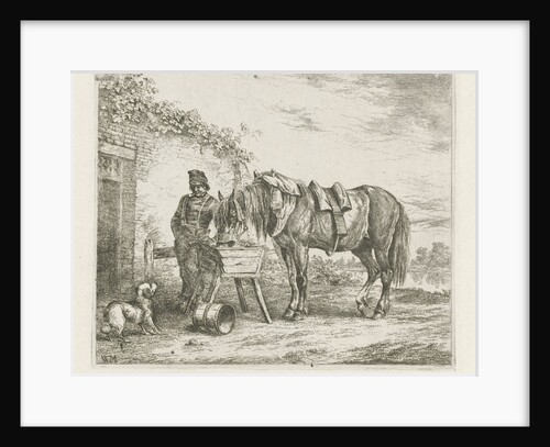 Horse in a crib by Christiaan Wilhelmus Moorrees