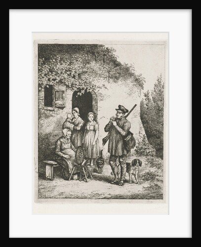 Company for the door of a house by Christiaan Wilhelmus Moorrees