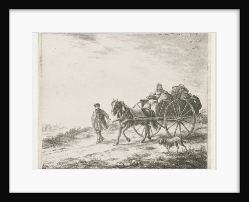 farm wagon with load by Christiaan Wilhelmus Moorrees