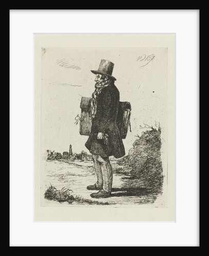 Portrait of the painter and printmaker Hermanus Jan Hendrik Rijkelijkhuizen by David van der Kellen II