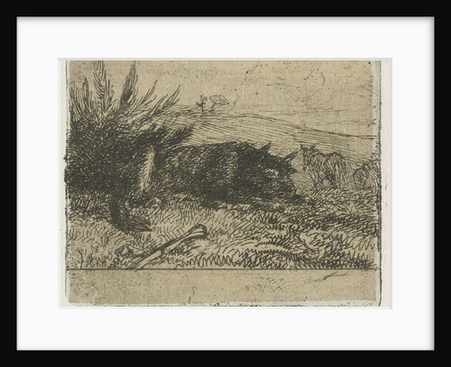 Lying sheepdog by Henry van Ingen