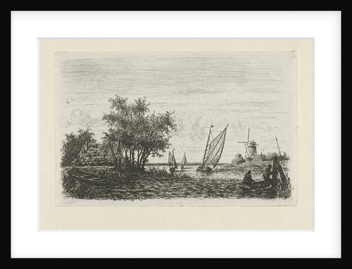 Boats on a lake by Joseph Hartogensis