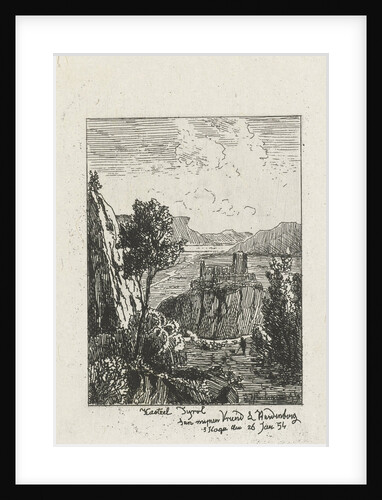 Castle on a rock by Lambertus Hardenberg